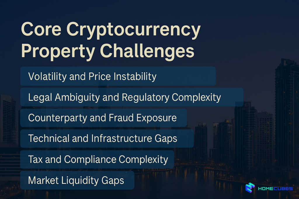 core Cryptocurrency property risks