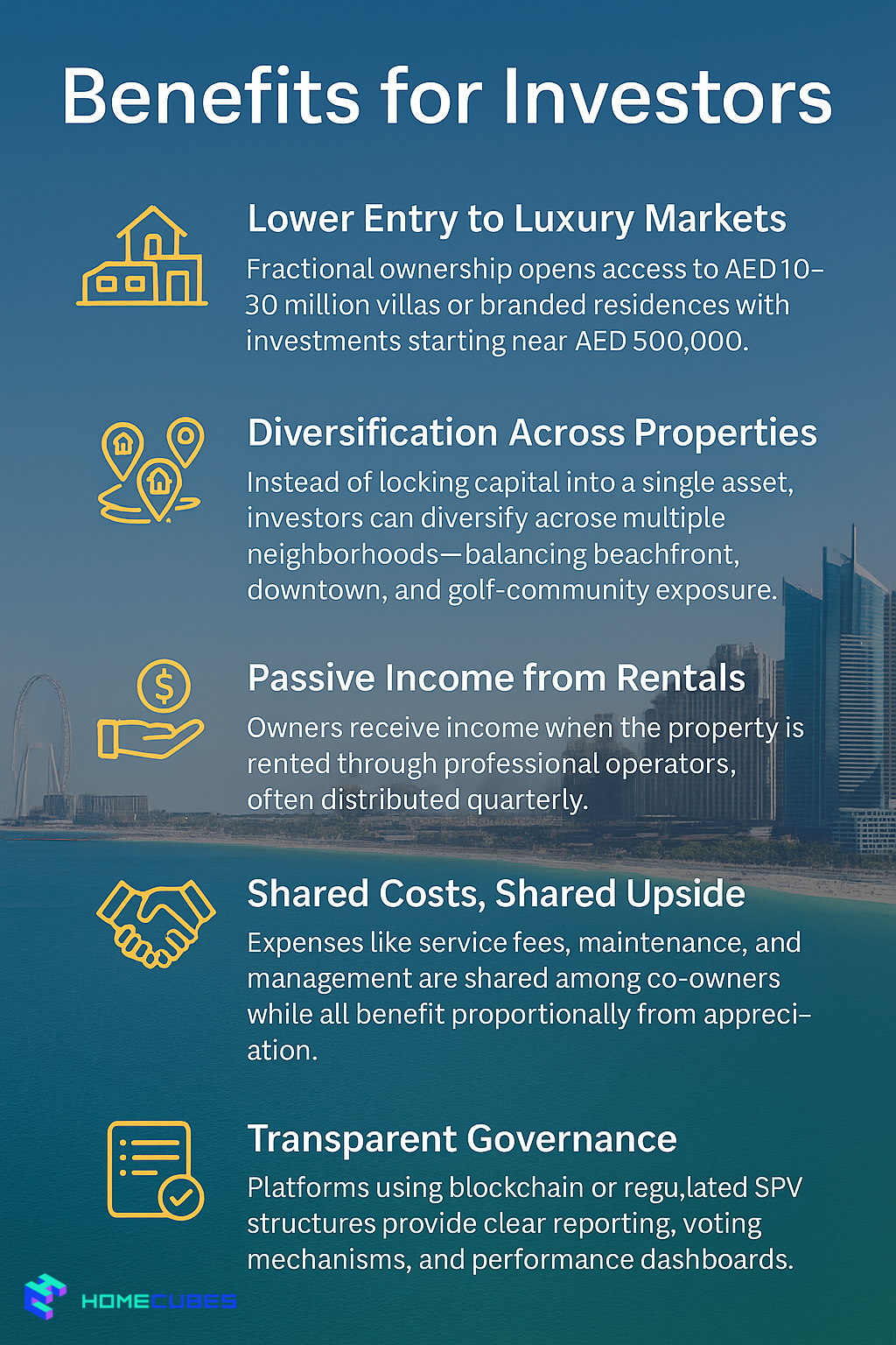 benefits of Fractional ownership vacation homes Dubai