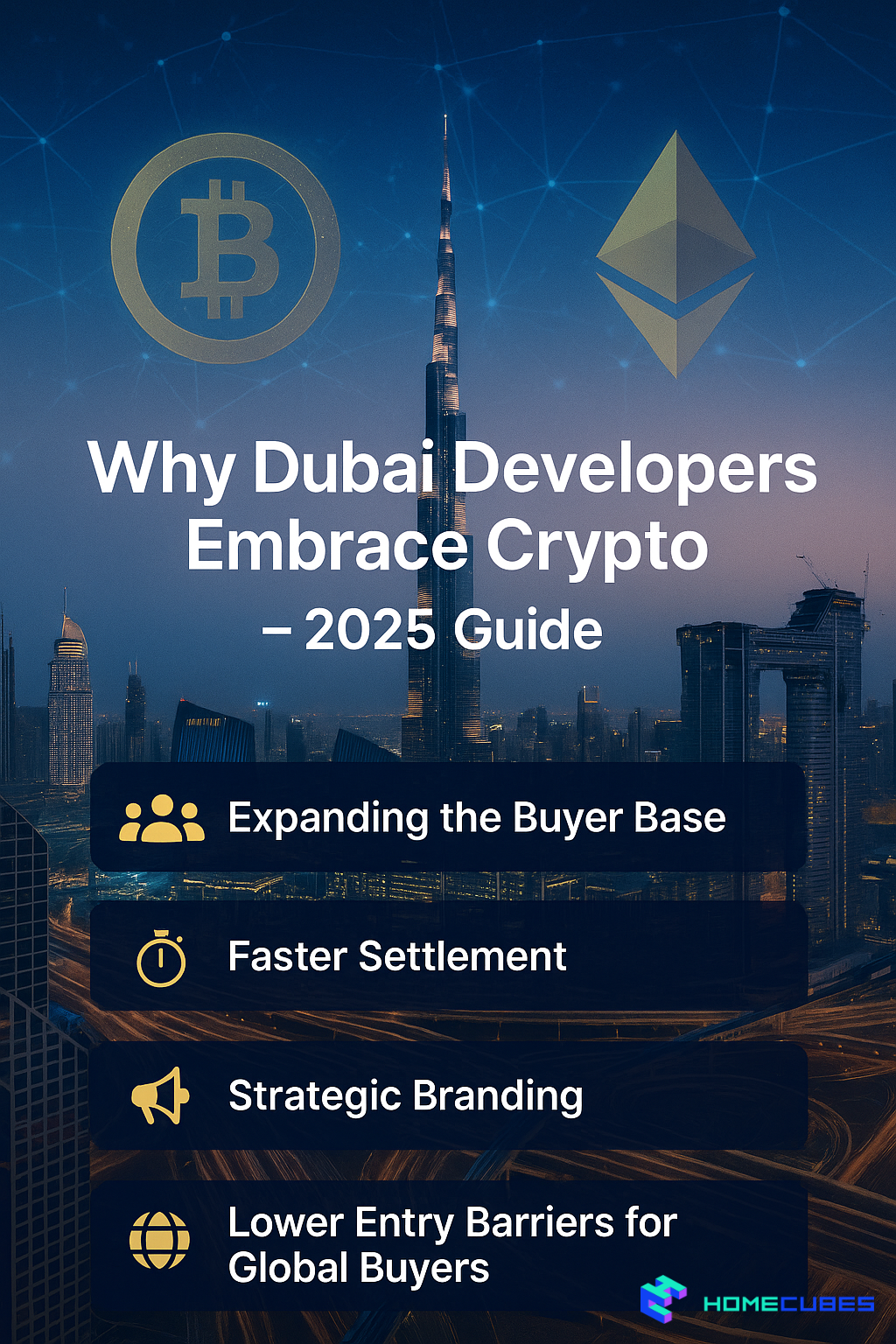 why Property developers accepting cryptocurrency Dubai