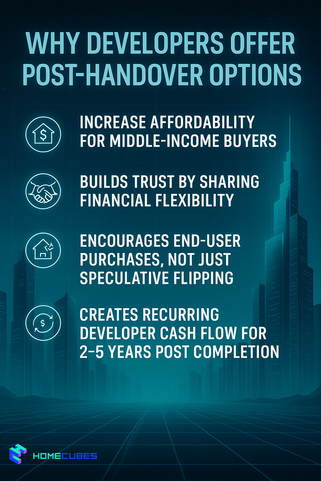 why developers offer Post-Handover Payment Plans UAE
