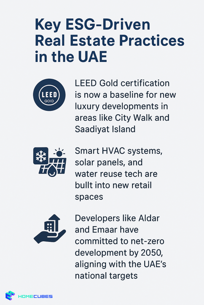Key ESG-Driven Real Estate Practices in the UAE