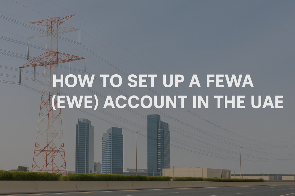 How to Set Up a FEWA (EWE) Account in the UAE