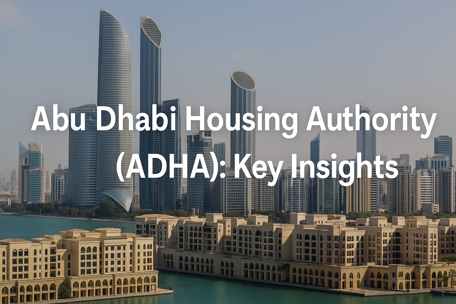 Abu Dhabi Housing Authority (ADHA): Key Insights