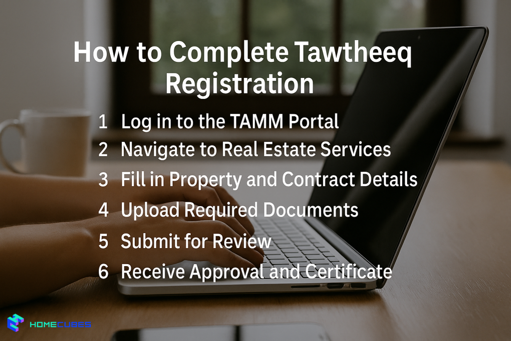 how to proceed with Tawtheeq Registration