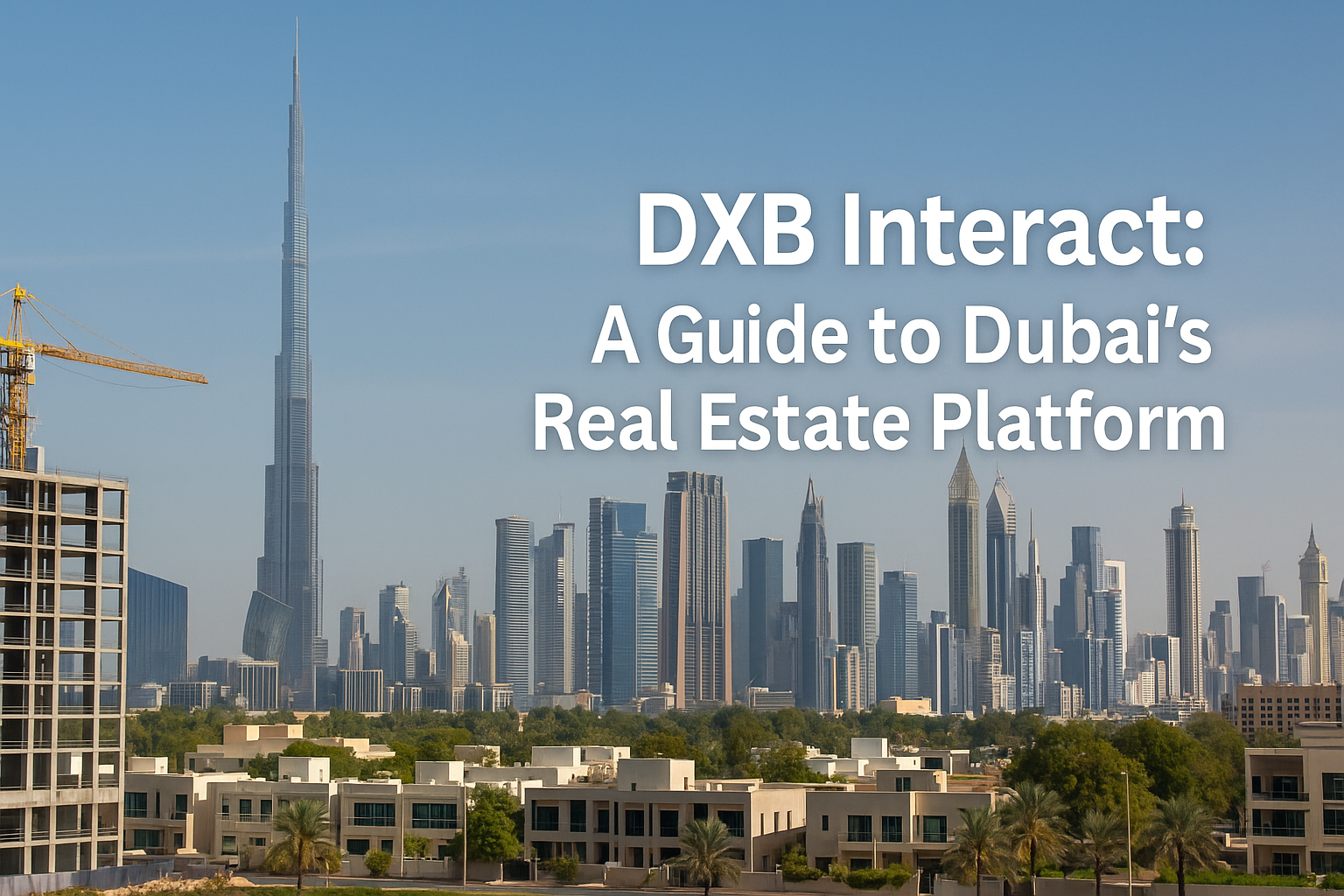 DXB Interact: A Guide to Dubai’s Real Estate Platform