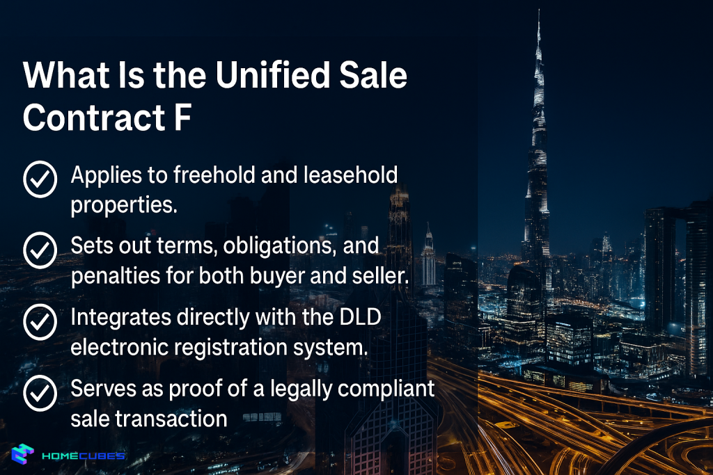 What Is the Unified Sale Contract F Dubai